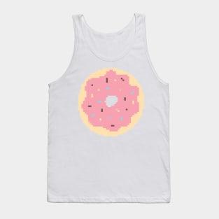 Strawberry Donut Pixel Art Tank Top